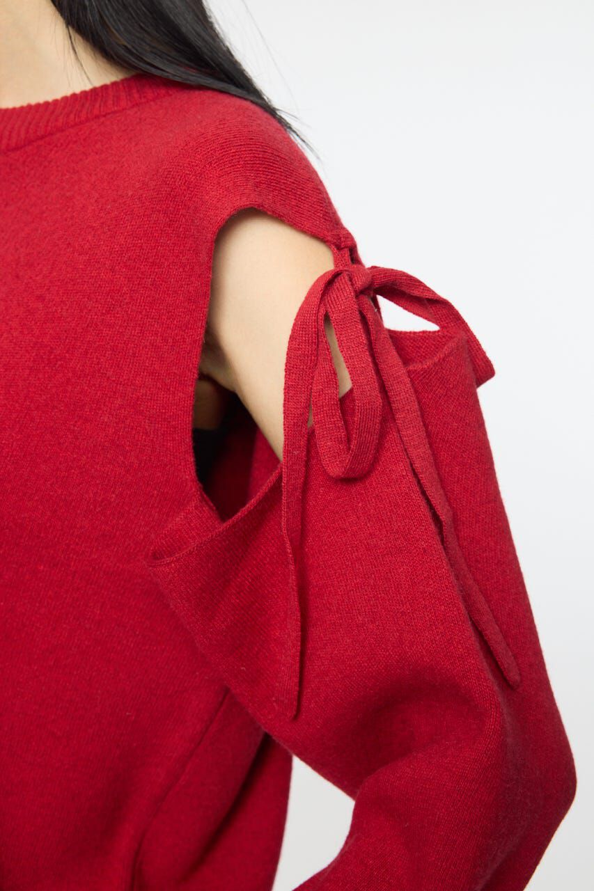 MOUSSY「TIED RIBBON セーター & ミニスカート」|ワンピース|