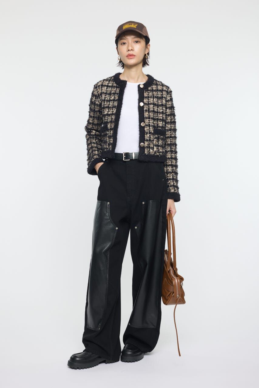 MOUSSY「COMPACT KNIT TWEED ジャケット」|その他|