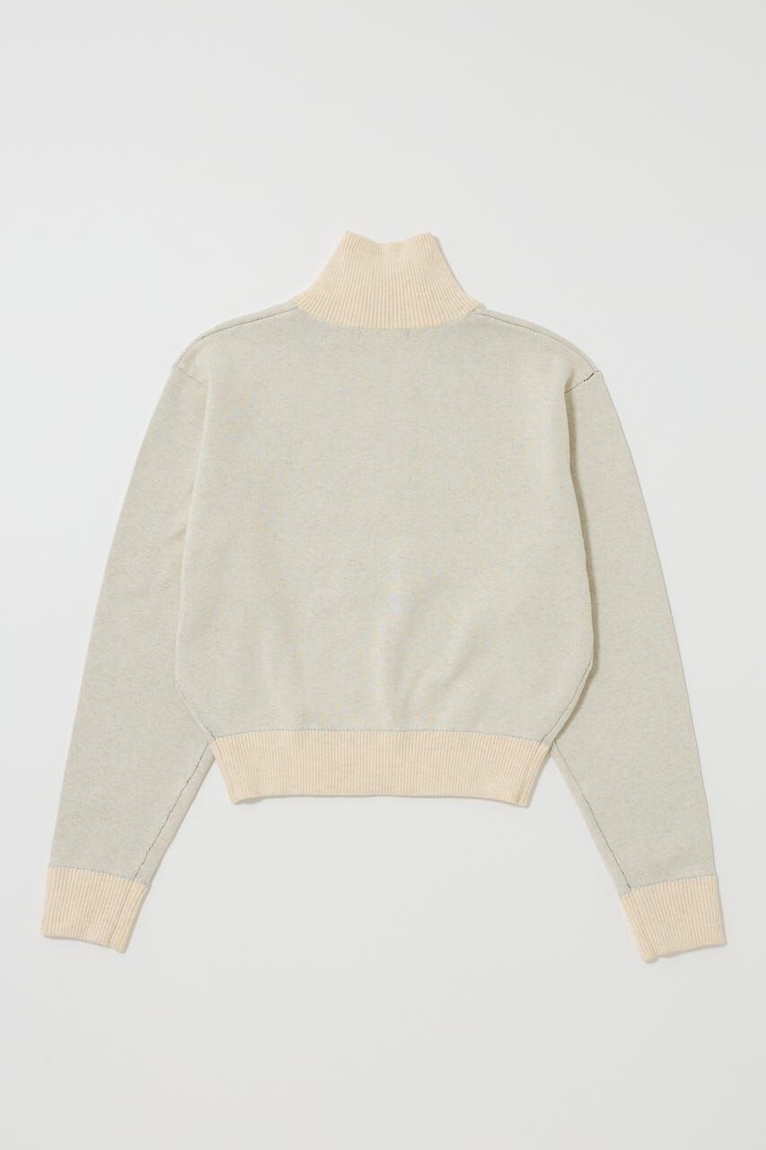 MOUSSY「LETTERED HALF ZIPセーター」|ニット・セーター|