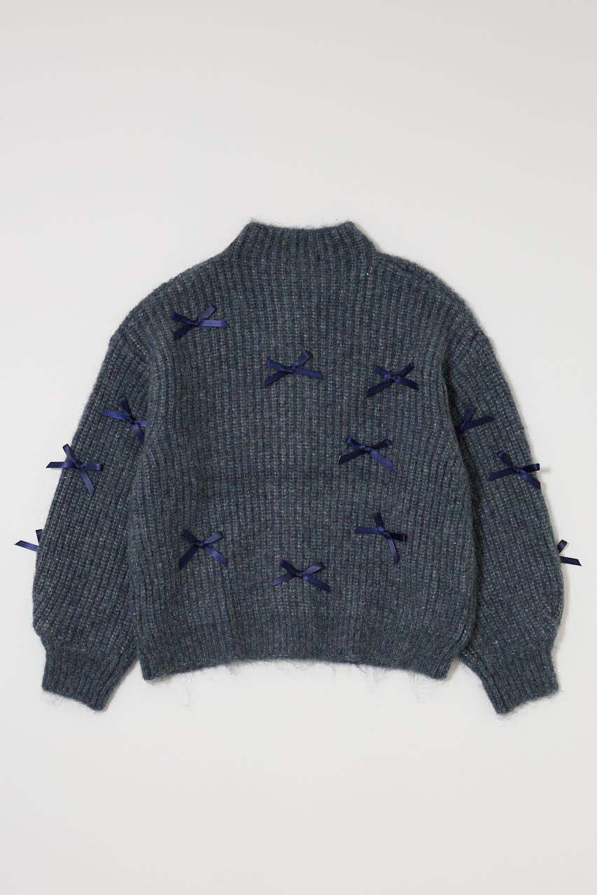 MOUSSY「RIBBON FANCY カーディガン」|カーディガン|