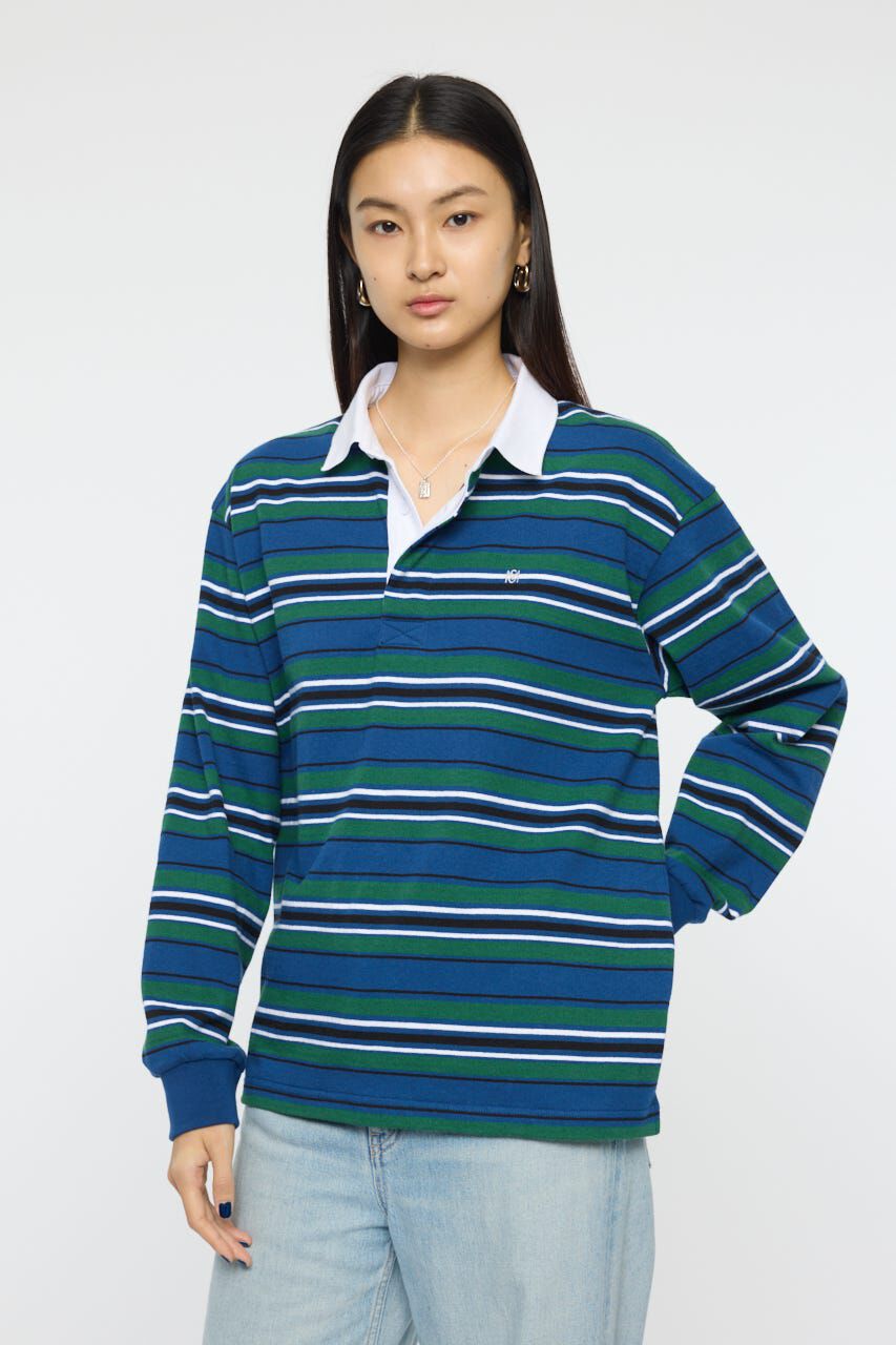 MOUSSY「OVER POLO L/S シャツ」|Tシャツ・カットソー|