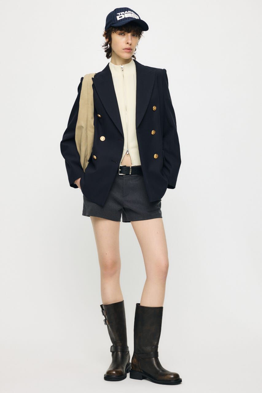 MOUSSY「MIX PATTERN KNIT TRACK トップス」|ニット・セーター|