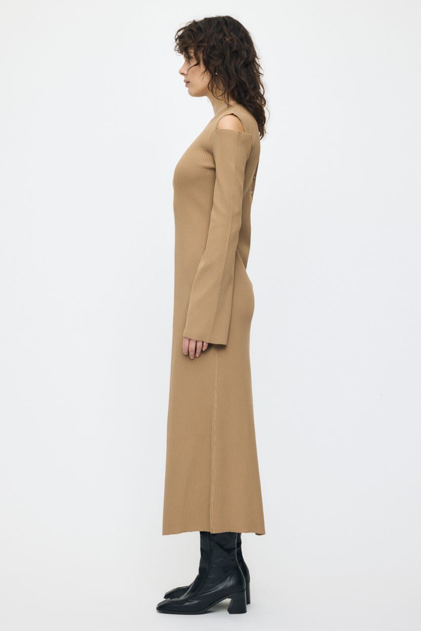 MOUSSY「OPEN SHOULDER KNIT ドレス」|ワンピース|