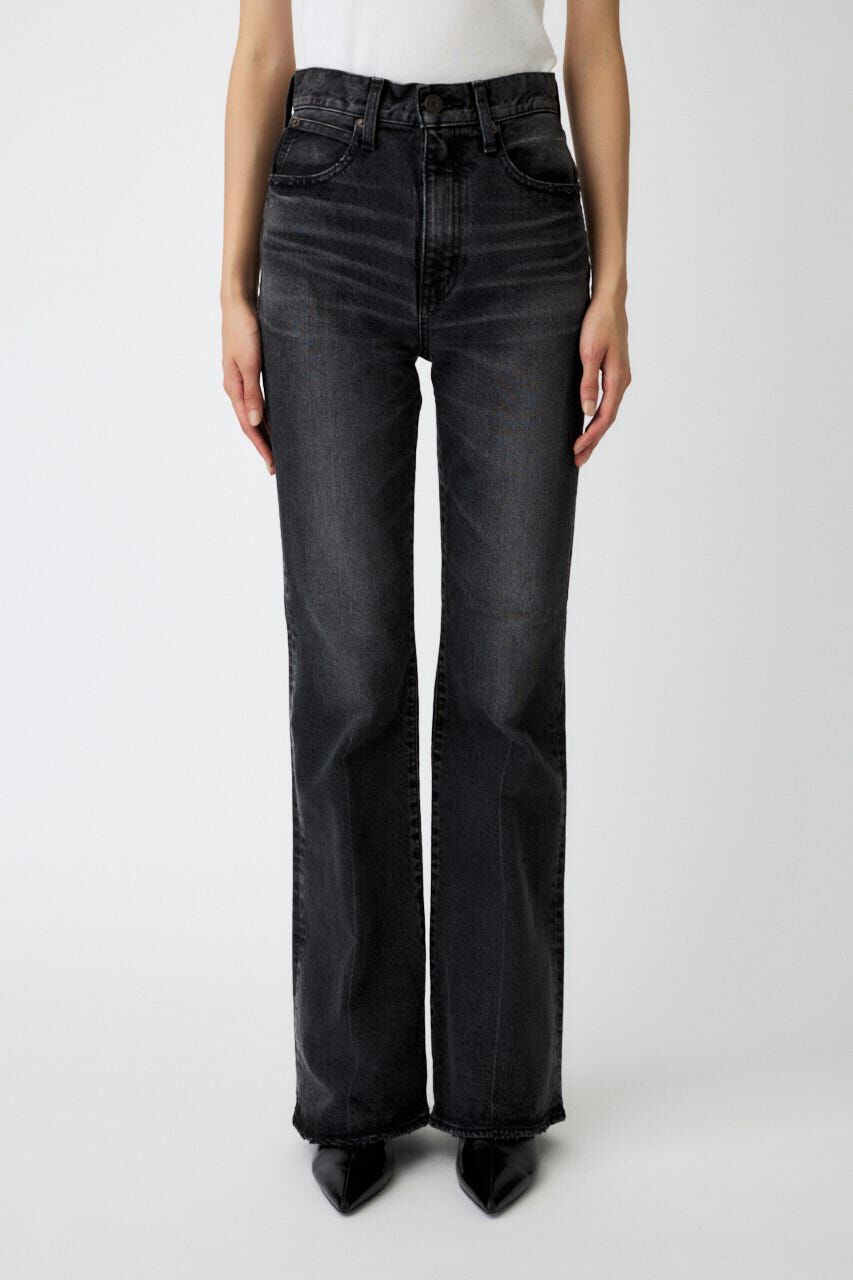 MOUSSY「MVS BLACK FLARE」|デニム|BLK
