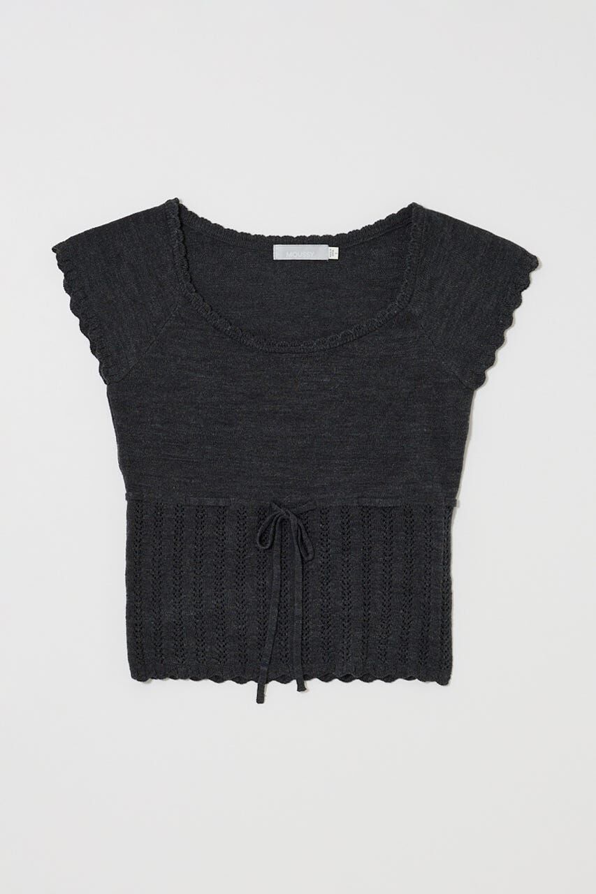 MOUSSY「MIXED EYELET ENSEMBLE トップス」|ニット・セーター|