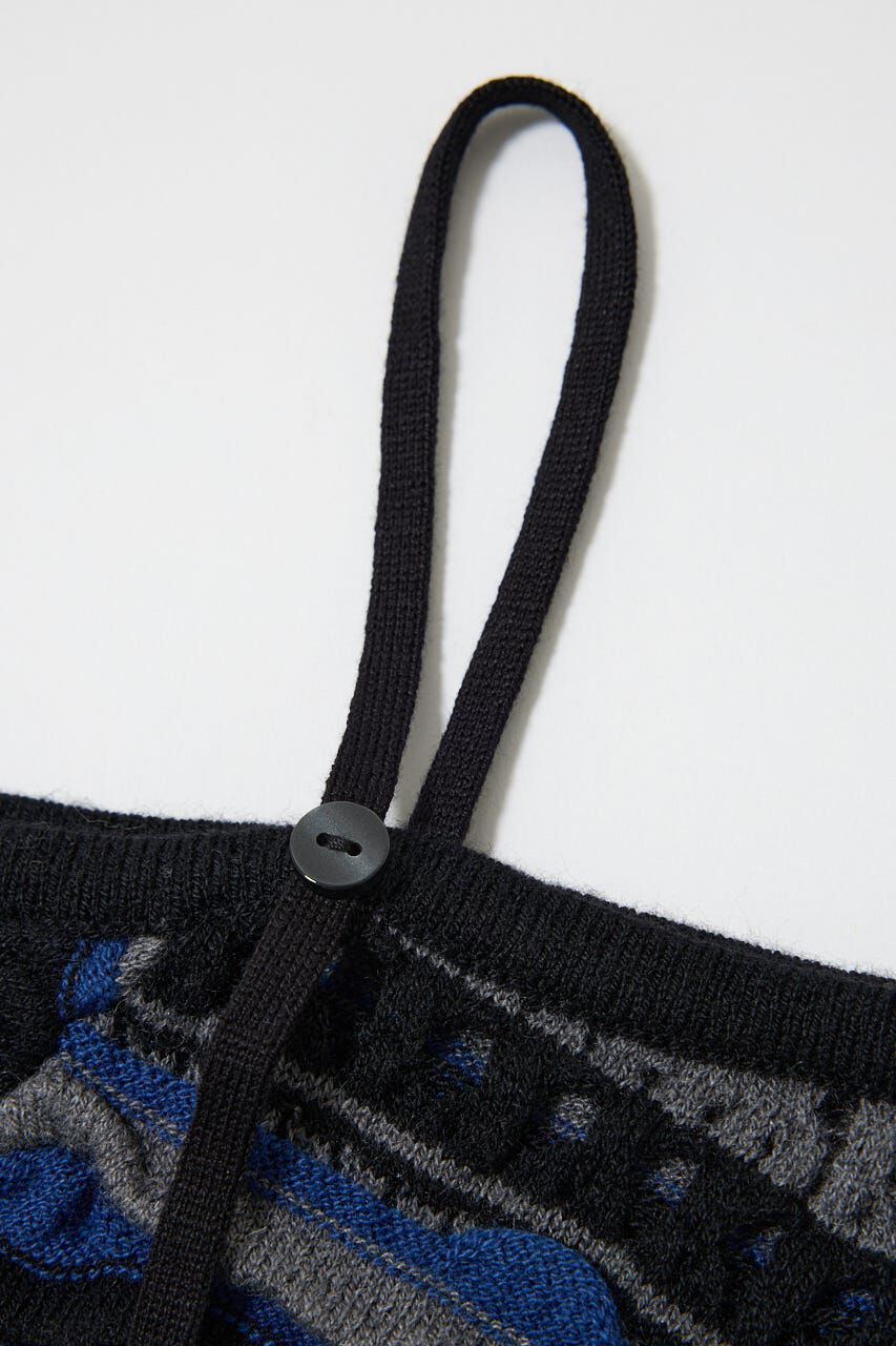 MOUSSY「RANDOM STRIPE OFF SHOULDER トップス」|ニット・セーター|