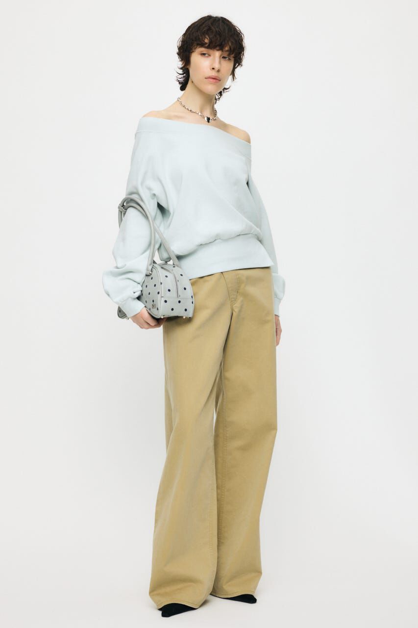 MOUSSY「CROSS CHINO WIDE STRAIGHT」|デニム|