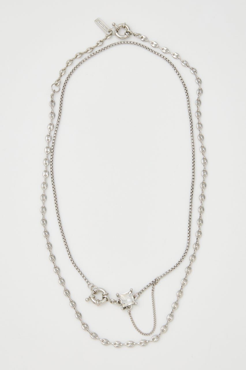 MOUSSY「COMBI CHAIN ネックレス」|ネックレス|SLV