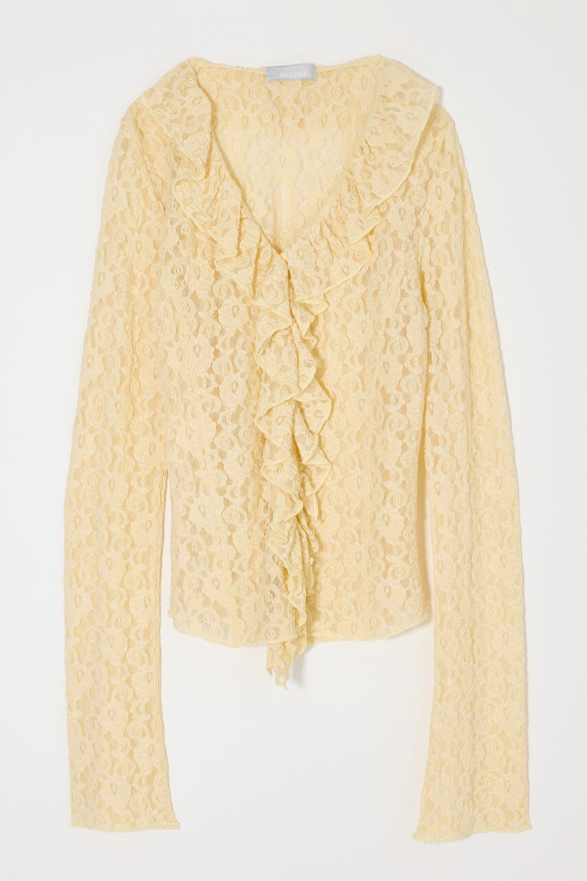MOUSSY「LACE RUFFLE トップス」|Tシャツ・カットソー|