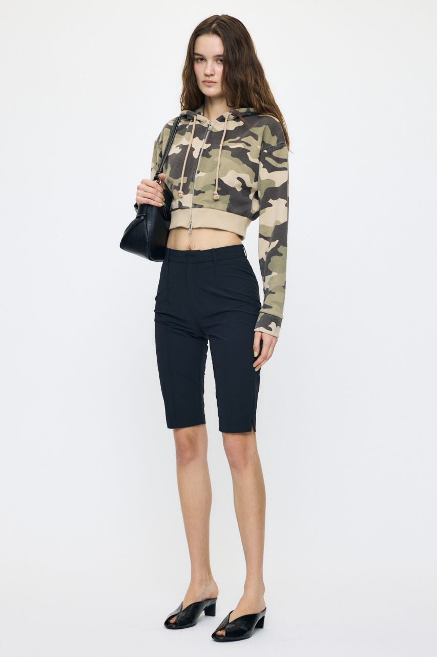 MOUSSY「CORSET ZIP フーディー」|パーカー|