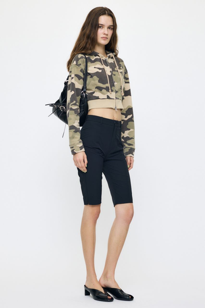 MOUSSY「CORSET ZIP フーディー」|パーカー|