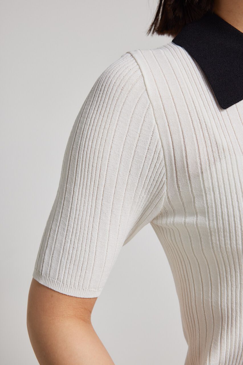 rienda「ヘザーカラーリボンknit TOP」|ニット・セーター|