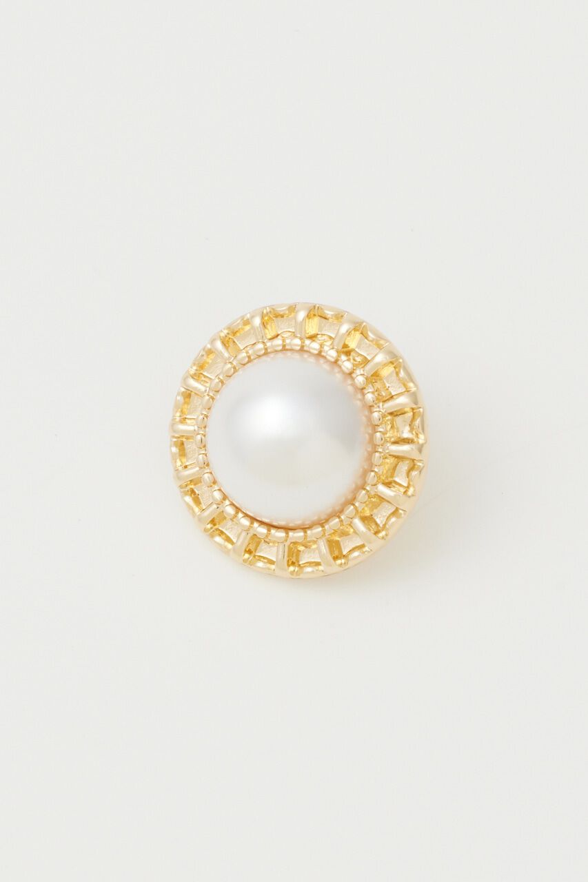 rienda「2WAYビッグフェイクパールピアス」|ピアス|