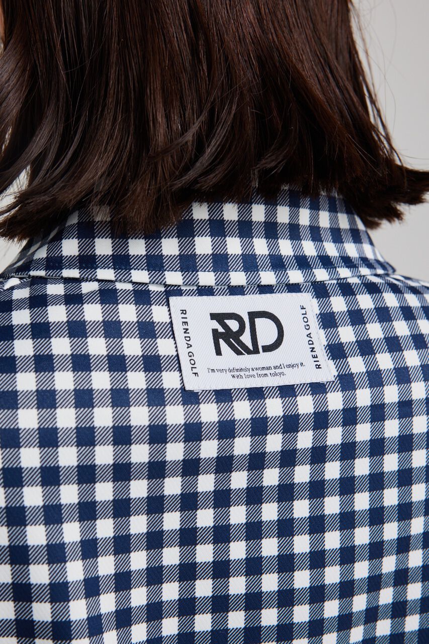 rienda「ギンガムチェックZIP UPブルゾン」|ブルゾン・スタジャン|
