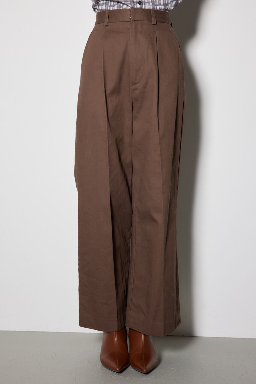 rienda「フロントタックチノジャストウエストパンツ」|その他|