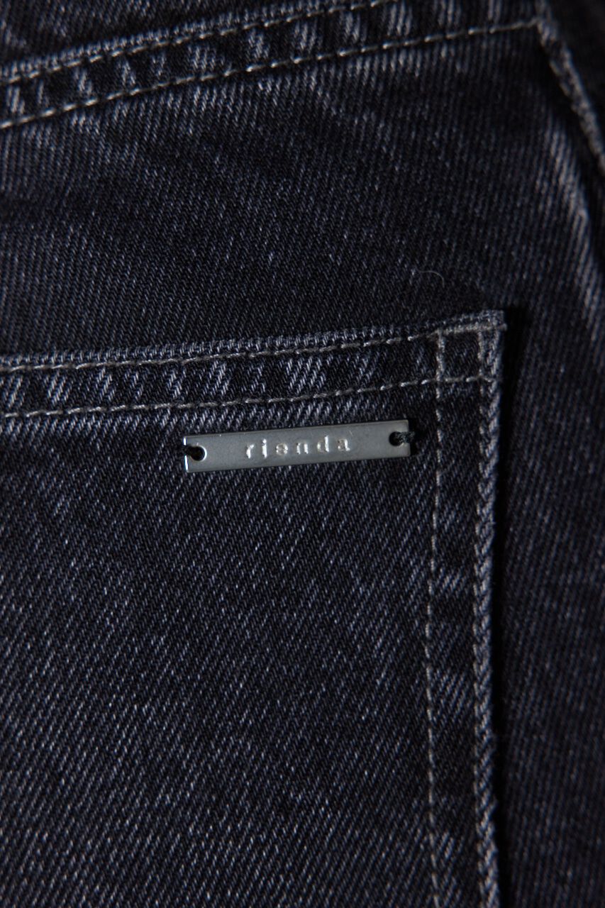 rienda「ShapelyMakeジャストウエストデニムパンツ」|デニム|