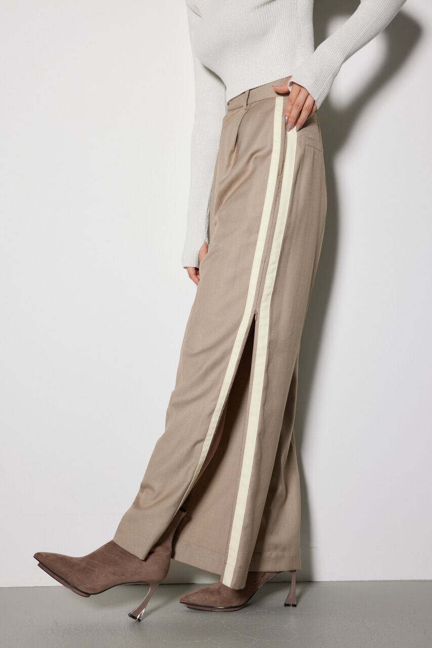 rienda「サイドWラインジャストウエスト パンツ」|その他|