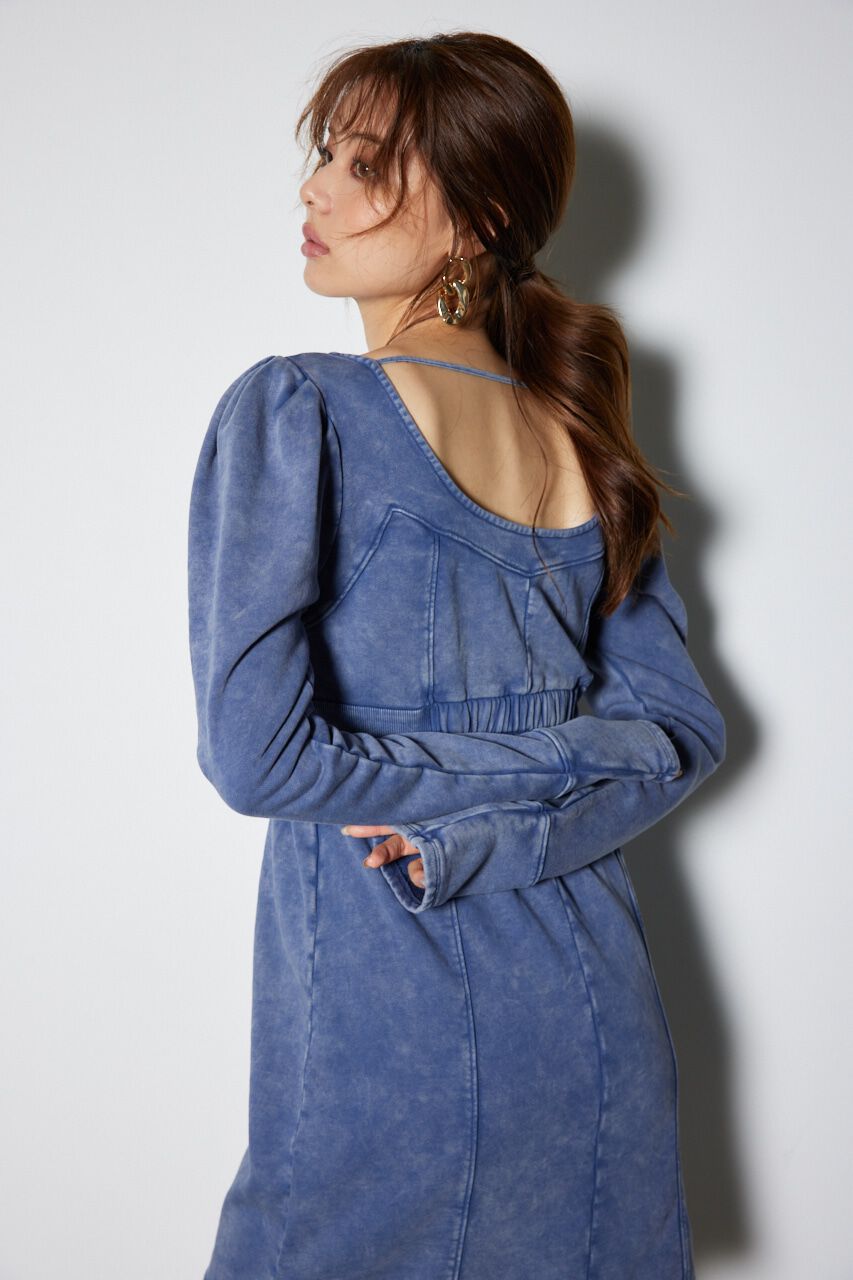 rienda「デニム風CUTタイトミニワンピース」|ワンピース|