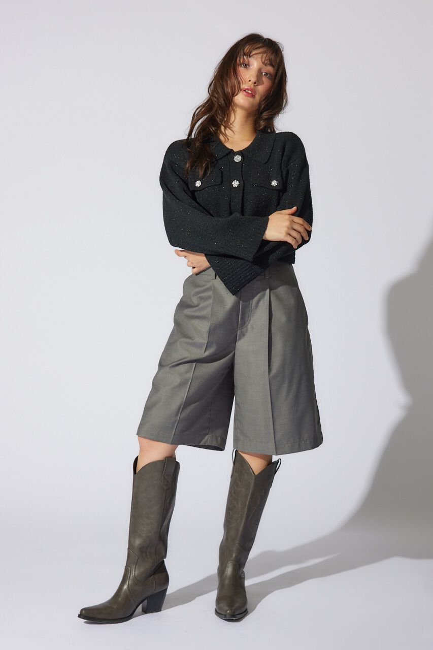 rienda「ビジューニットジャケット」|その他|