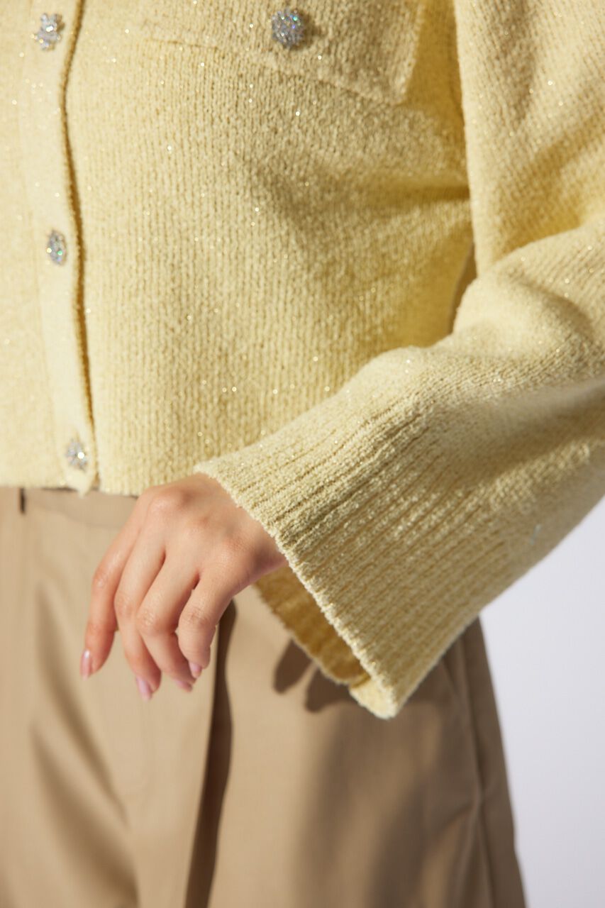 rienda「ビジューニットジャケット」|その他|