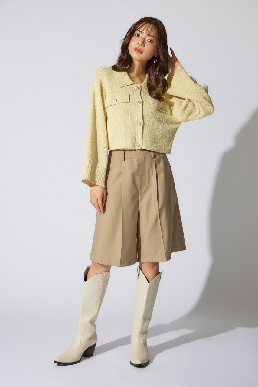 rienda「ビジューニットジャケット」|その他|