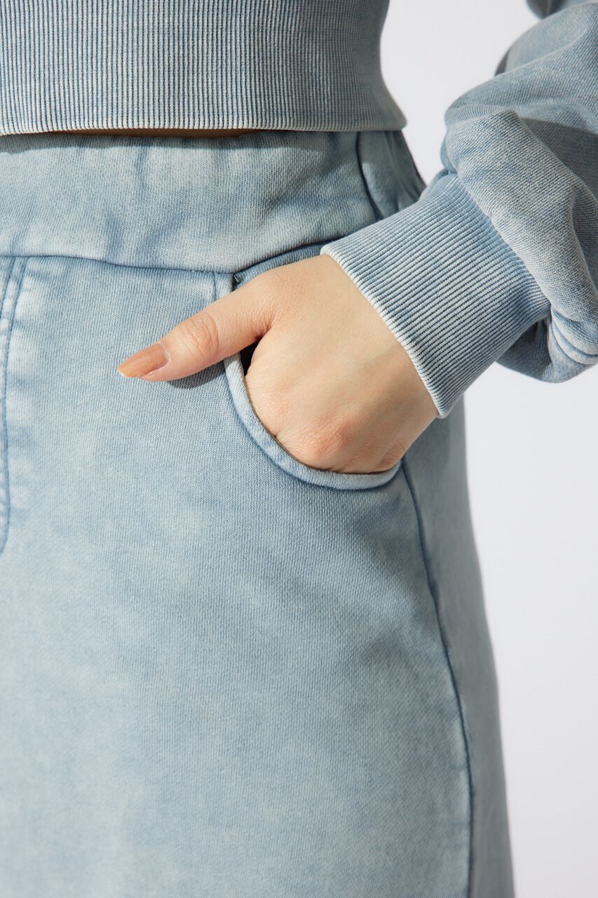 rienda「クラッシュスウェットジャストウエストスカート」|スカート|