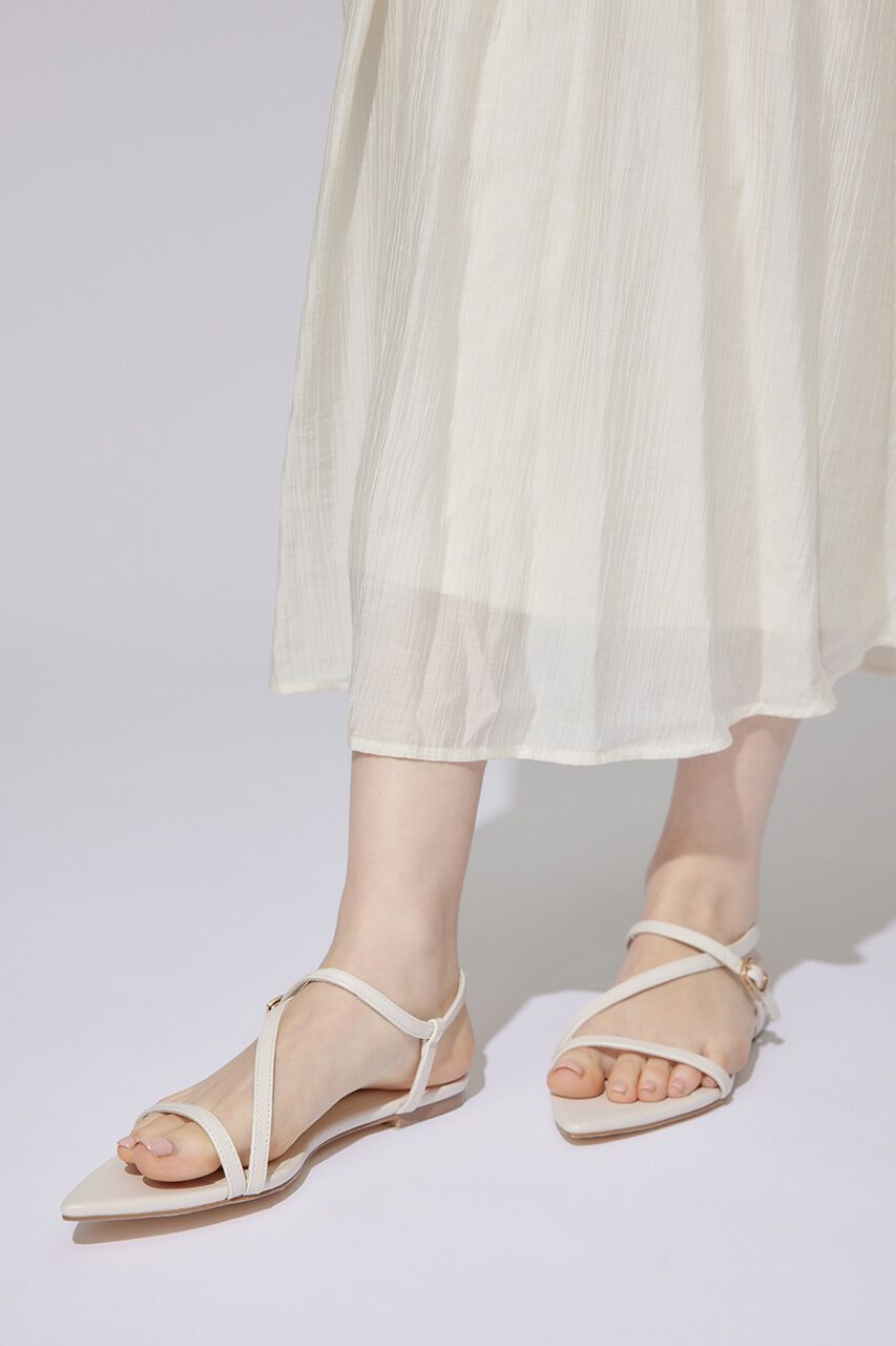 rienda「ポインテッドトゥローヒールサンダル」|サンダル|IVOY3