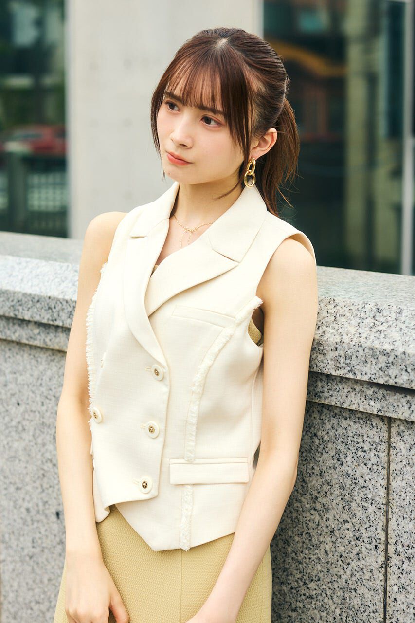 rienda「テーラードベスト」|ダウンベスト・ベスト|