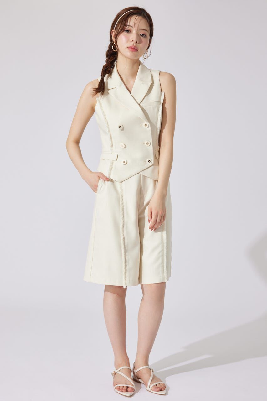 rienda「テーラードベスト」|ダウンベスト・ベスト|