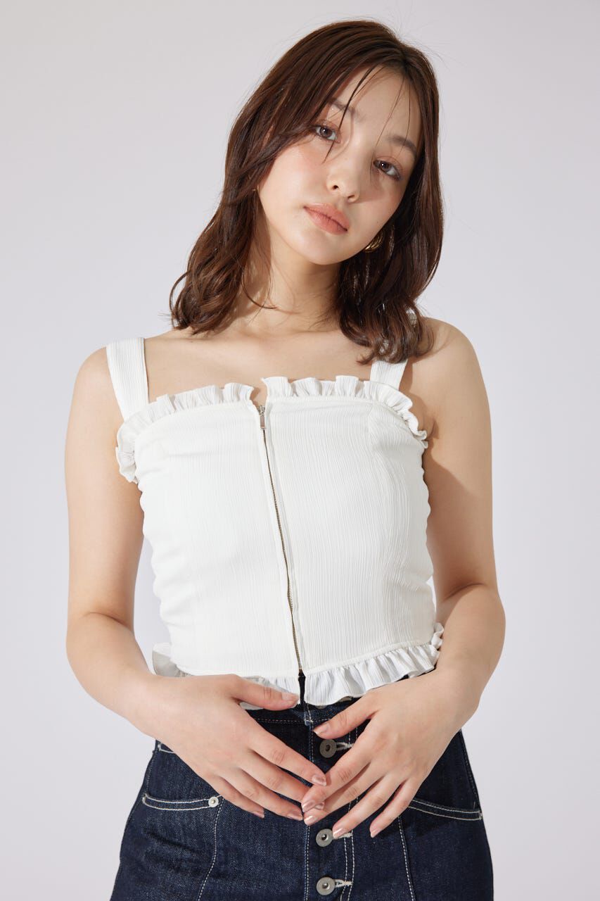 rienda「2WAYペプラムビスチェトップス」|シャツ・ブラウス|WHT