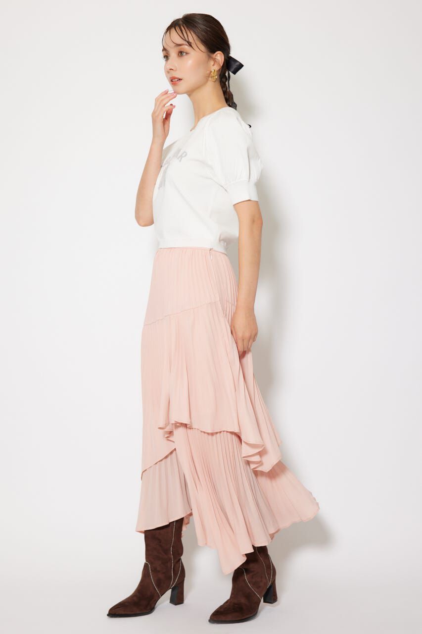 rienda「プリーツティアードマキシスカート」|スカート|