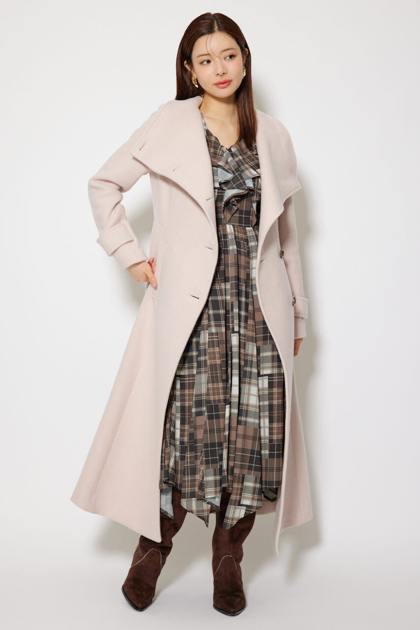 rienda「25オーバーネックシンデレララインコート」|その他|