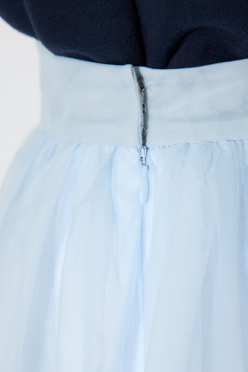 rienda「ランダムタックチュールスカート」|スカート|