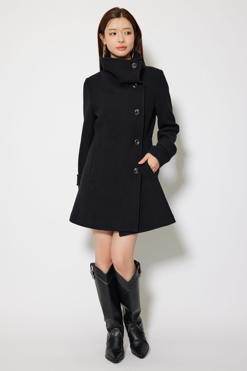 rienda「25オーバーネックシンデレララインミニコート」|その他|