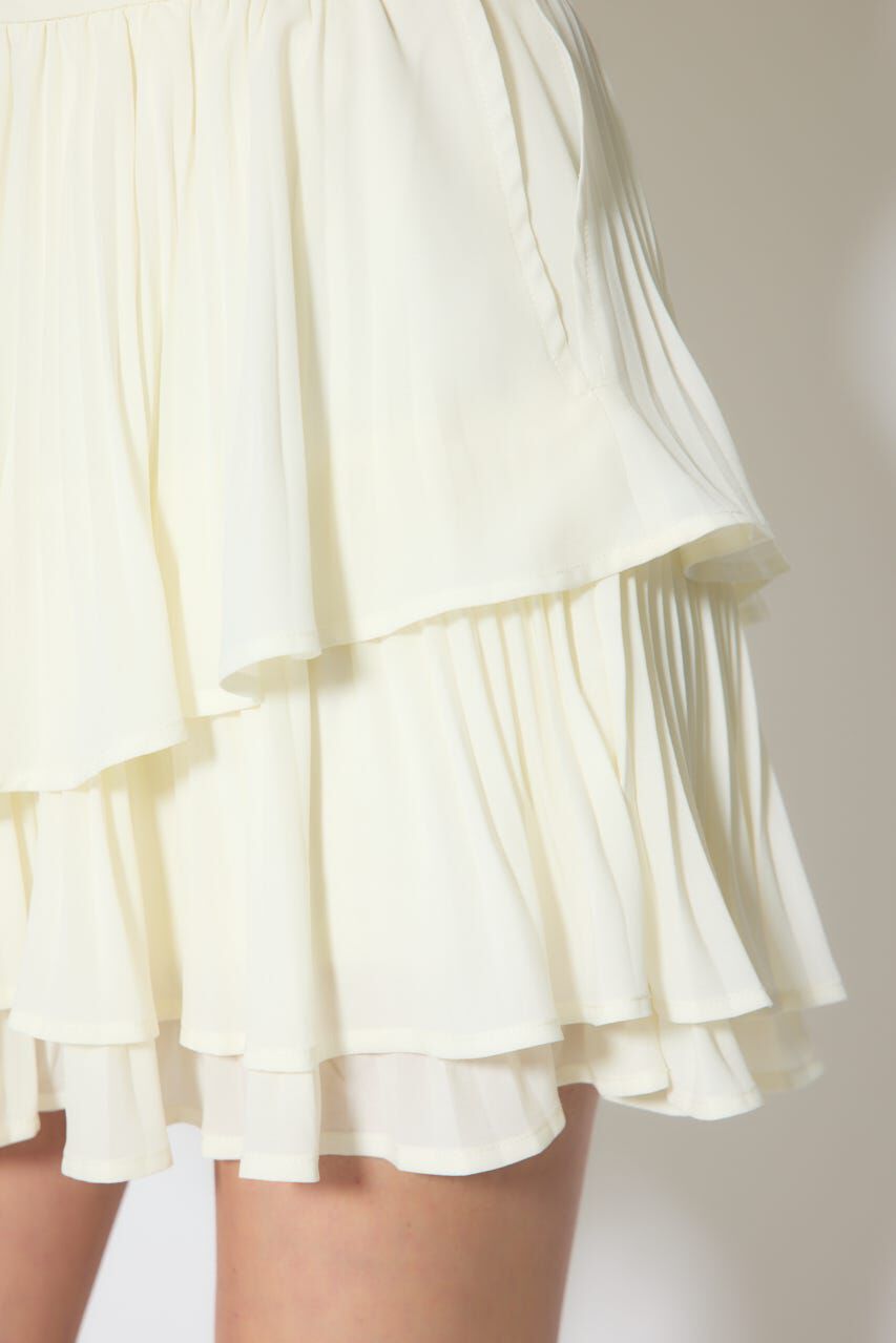 rienda「プリーツティアードミニスカート」|スカート|