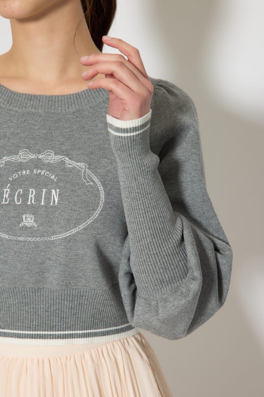 rienda「ロゴニットトップス」|ニット・セーター|