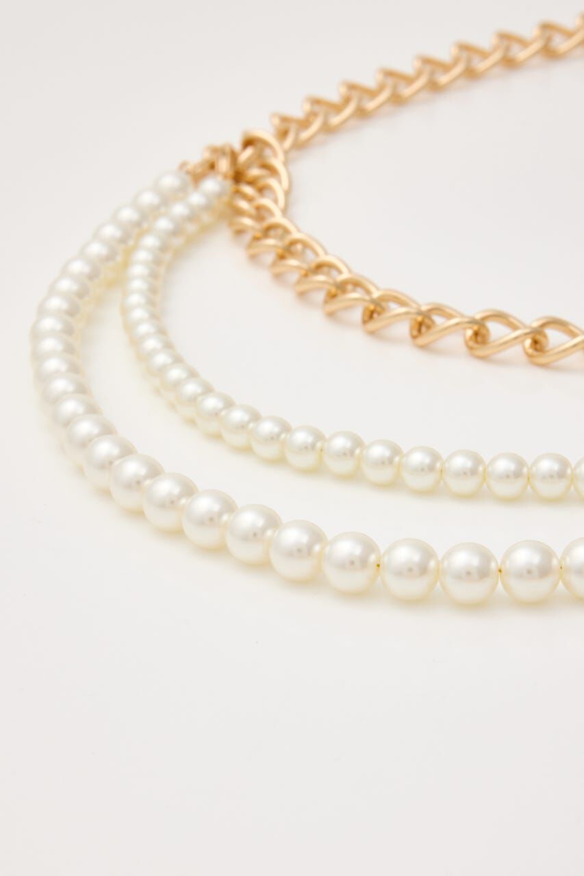 rienda「フェイクパールセットチェーンベルト」|ベルト|