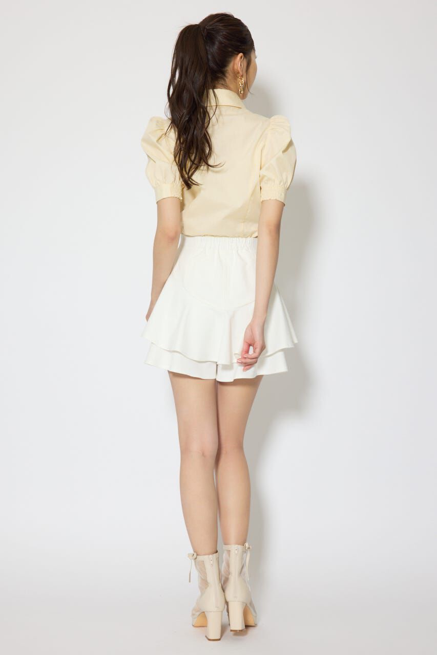 rienda「レイヤードヘムコルセットスコートショートパンツ」|その他|