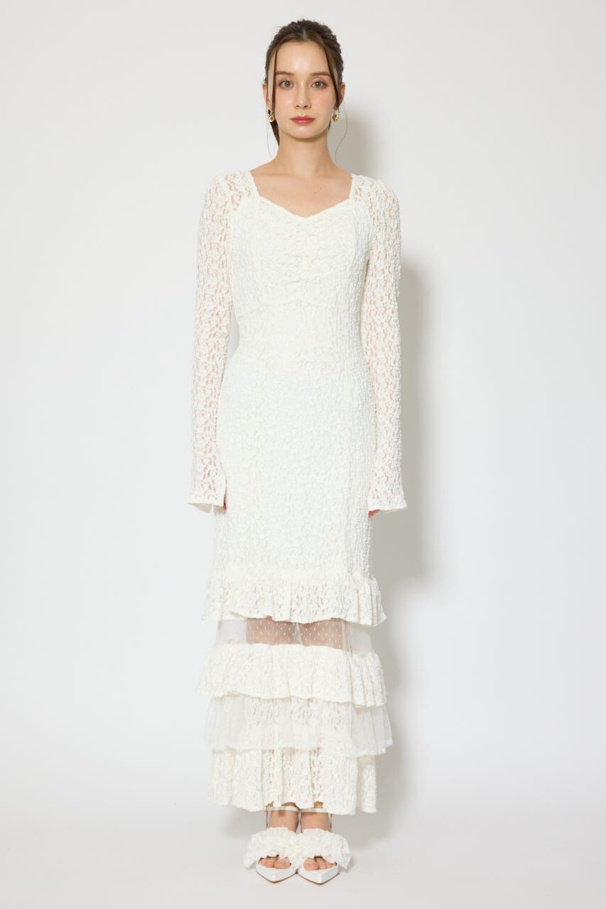 rienda「ティアードレースマーメイドワンピース」|ワンピース|