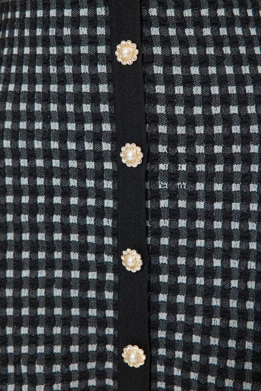 rienda「アシンメトリーツイードミニニットワンピース」|ワンピース|