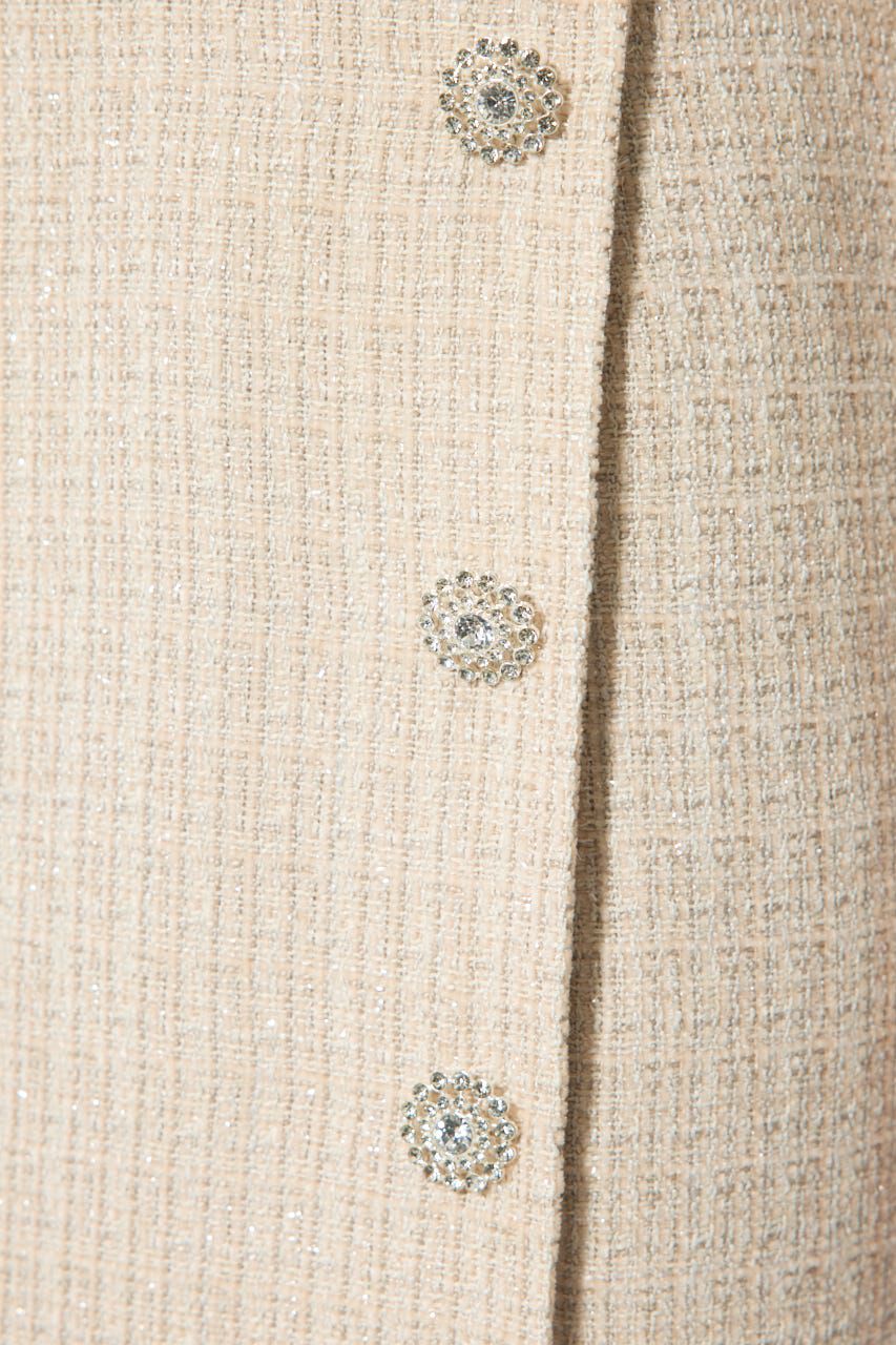 rienda「ラップスリットツイードマーメイドスカート」|スカート|