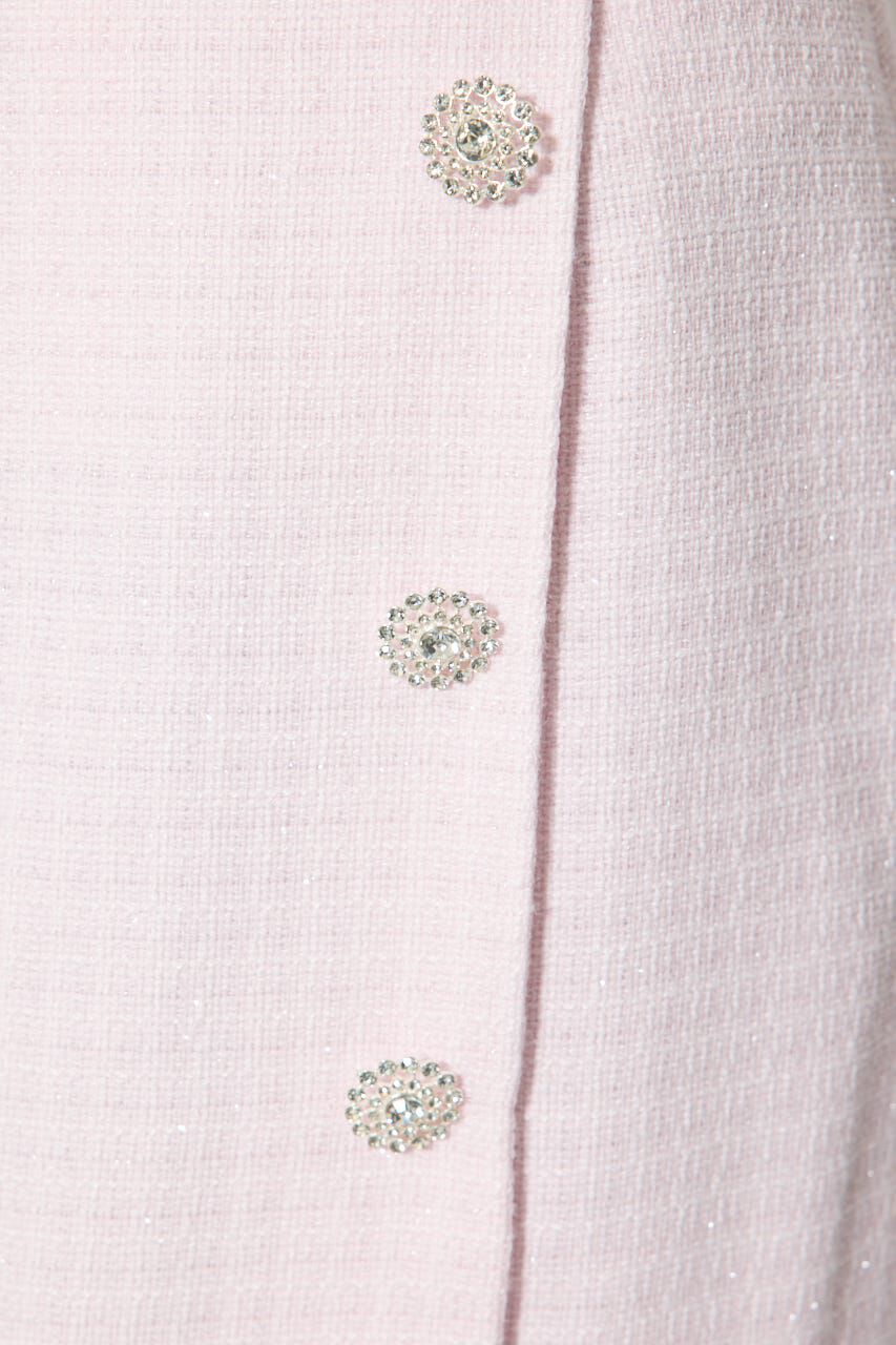 rienda「ラップスリットツイードマーメイドスカート」|スカート|