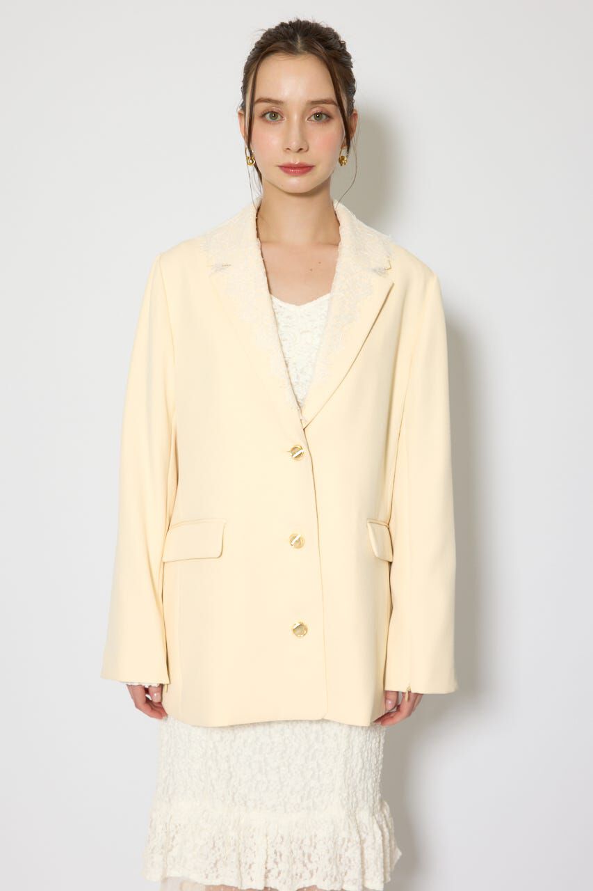 rienda「レースディティール2WAYテーラードジャケット」|その他|