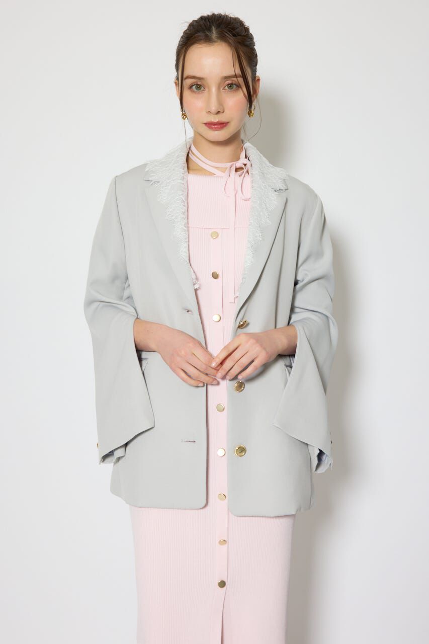 rienda「レースディティール2WAYテーラードジャケット」|その他|