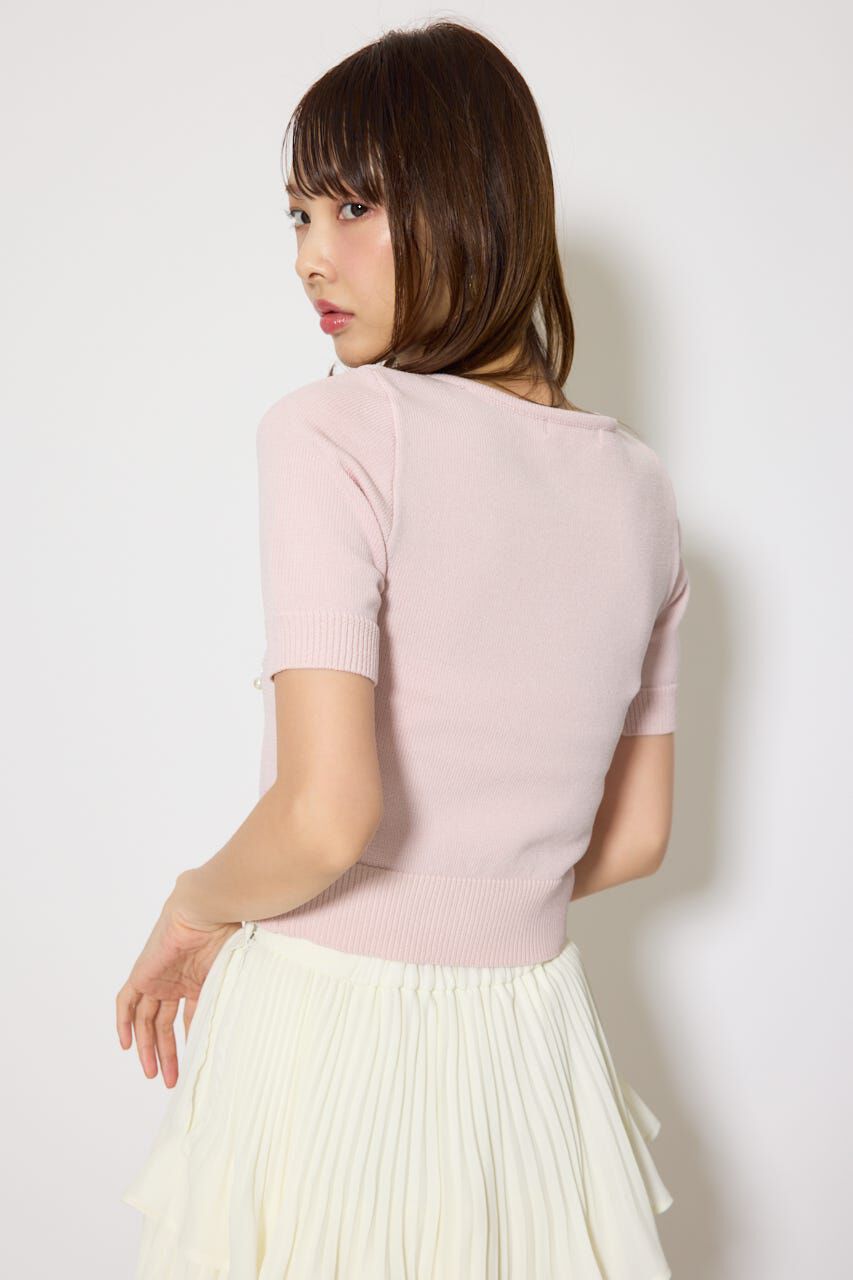 rienda「ジャガードRニットトップス」|ニット・セーター|