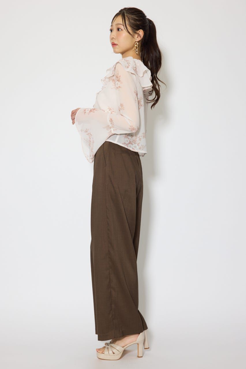 rienda「フリルカラートップス」|シャツ・ブラウス|