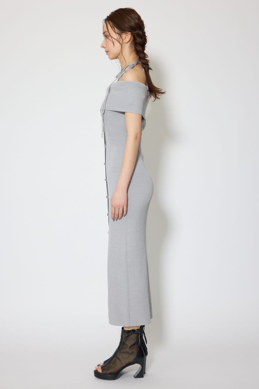 rienda「オフショルダーニットタイトワンピース」|ワンピース|