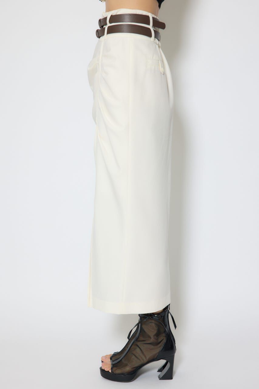 rienda「ダブルウエストデザインロングスカート」|スカート|