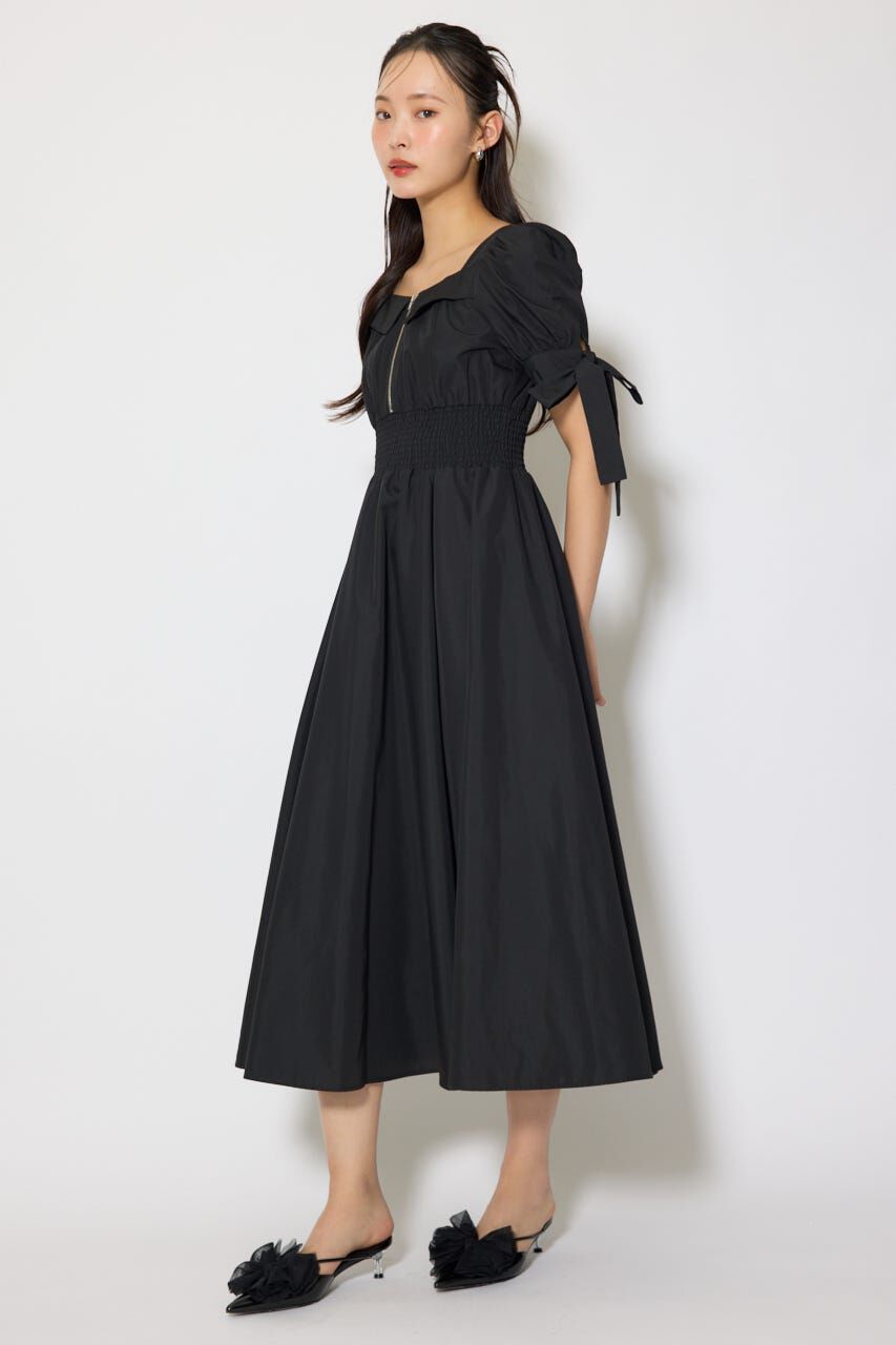 rienda「リボンスリーブフレアワンピース」|ワンピース|