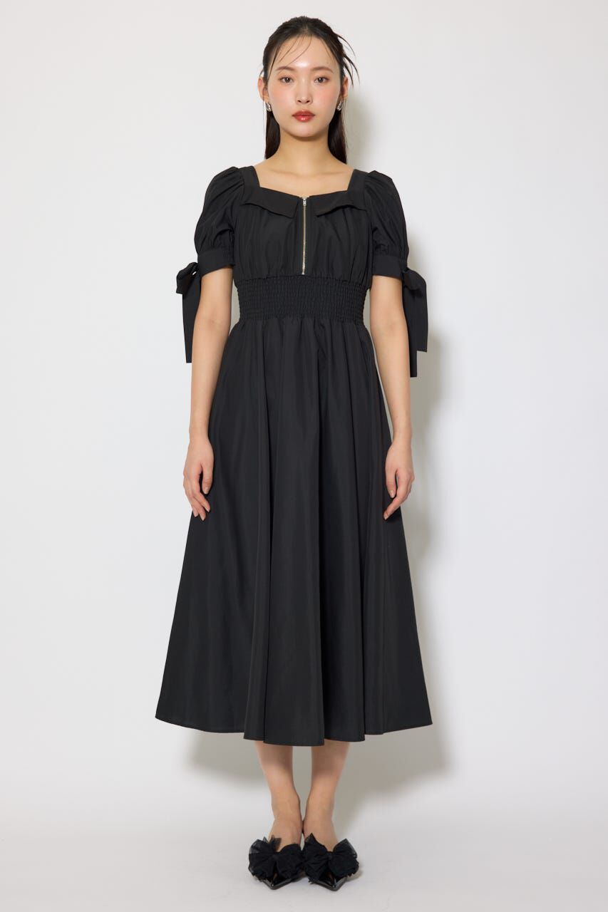 rienda「リボンスリーブフレアワンピース」|ワンピース|